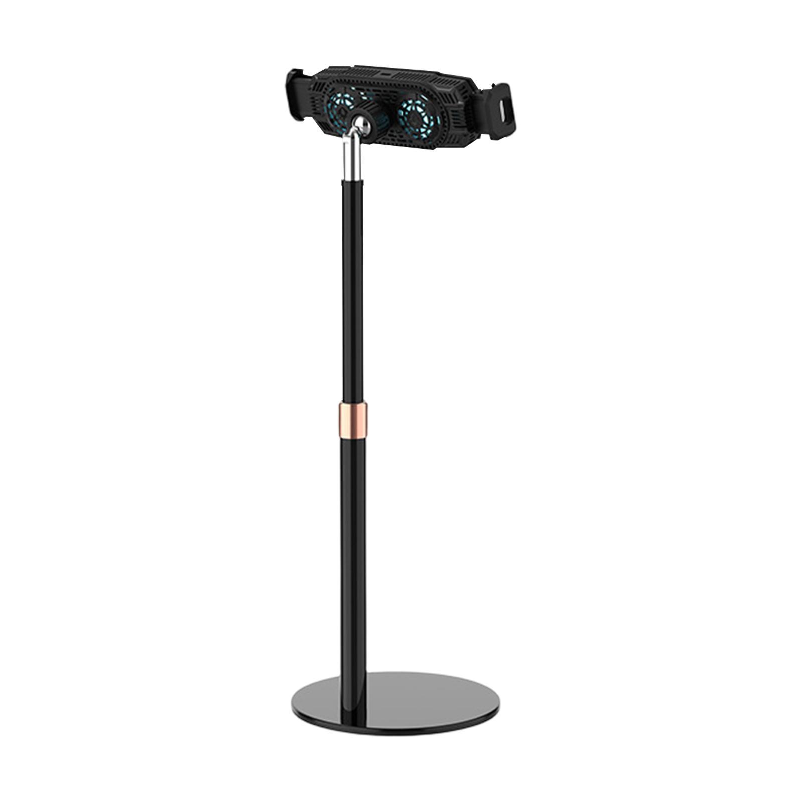 Mobile Phone Phone with Holder Dual Fans Sink Cooling Fan for Watching Dramas Chatting Live Gaming