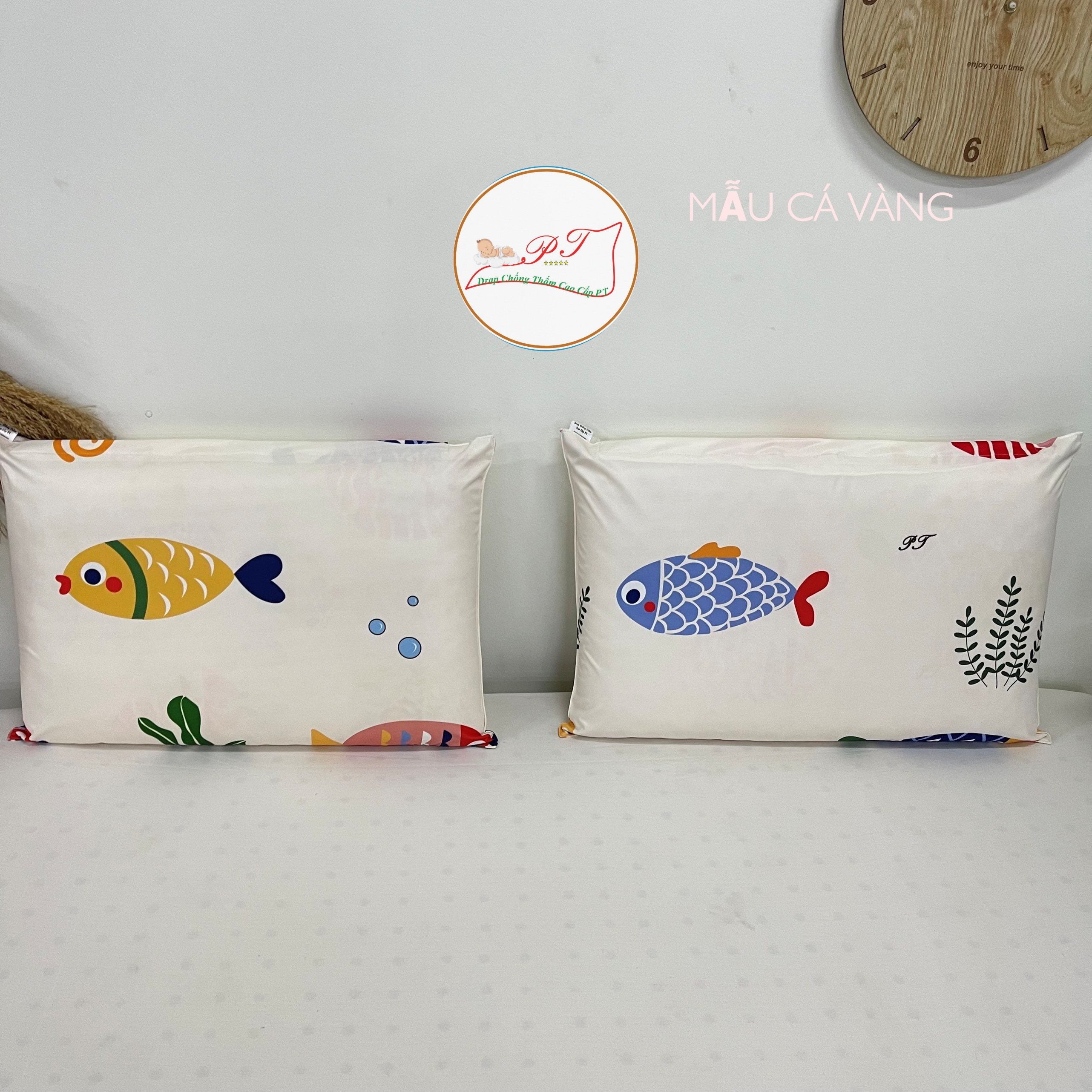 Ga Chống Thấm Cao Cấp PT Mẫu Họa Tiết Cá Vàng