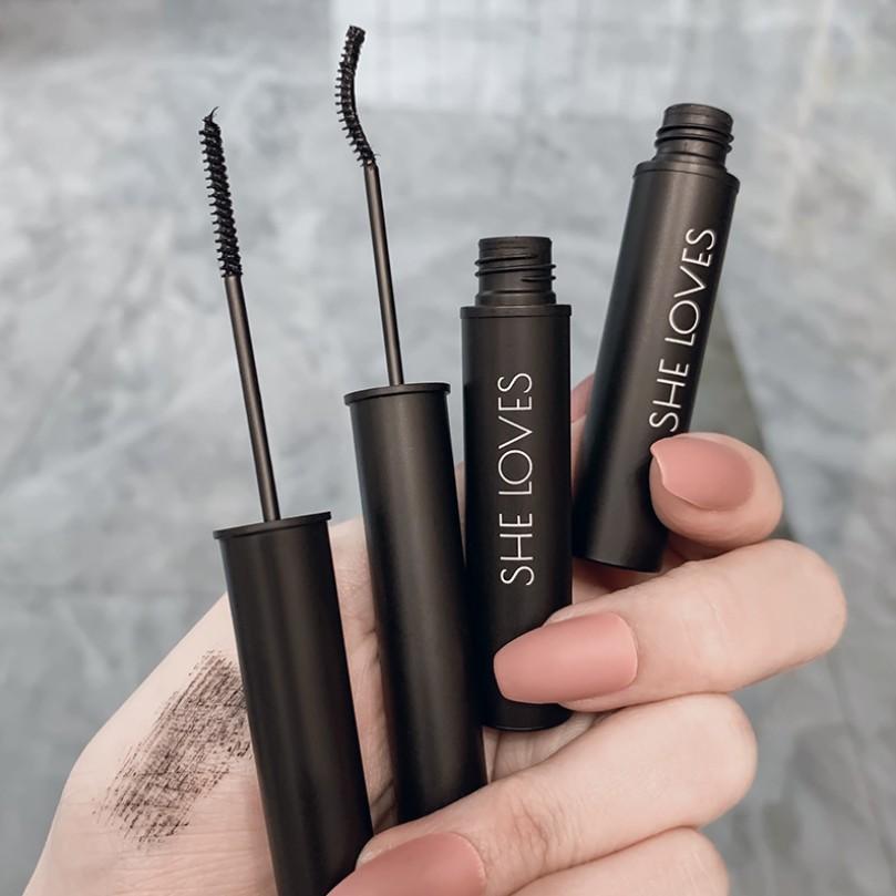 Mascara dài mi She Loves Lengthening chống nước sợi lụa 3D màu đen chuốt mi 6ml