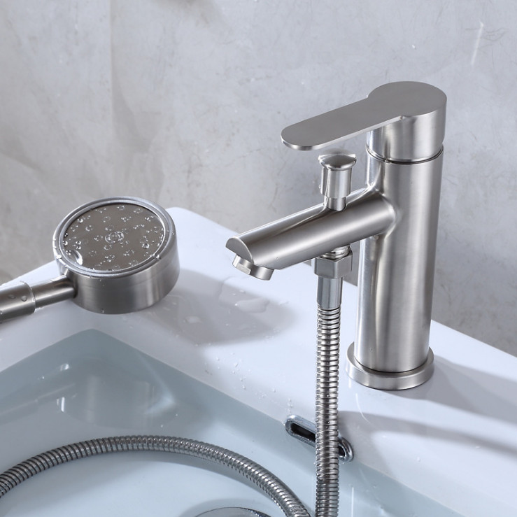 Bộ vòi liền sen SUS304 + 2 dây cấp - Cao cấp ITALIA
