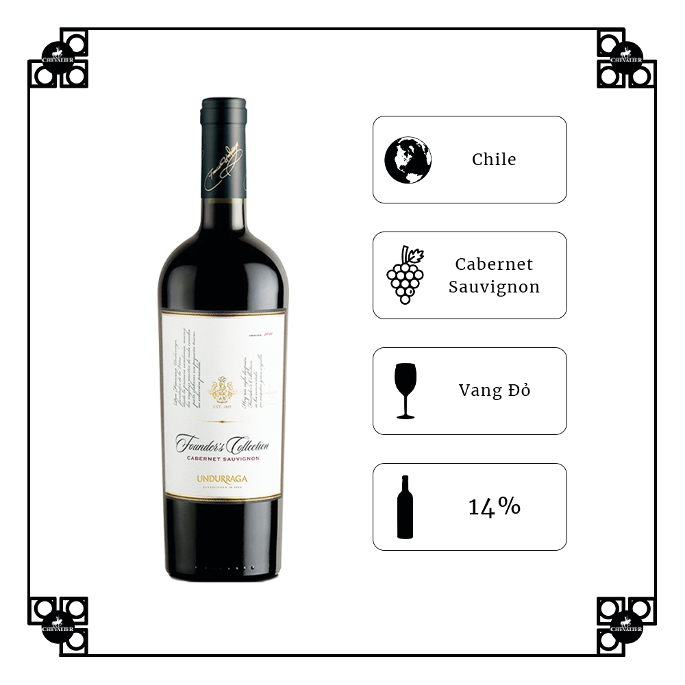 Rượu Vang Đỏ Undurraga Founder’s Collection Cabernet Sauvignon