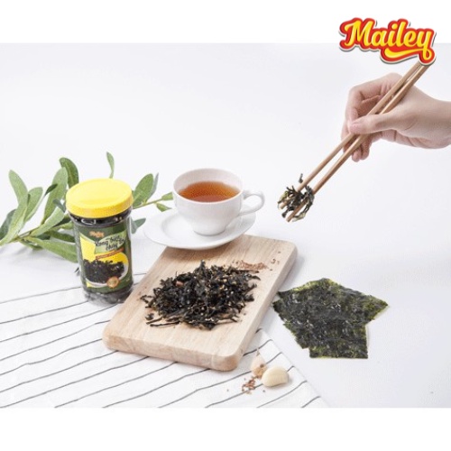 Rong biển cháy tỏi ăn liền MAILEY hũ 40G