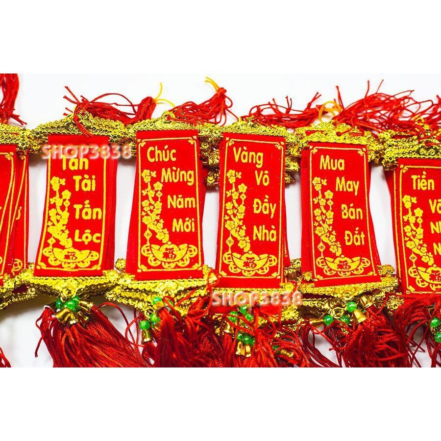 Bộ 10 Liễng Đỏ Chúc Tết Treo Trang Trí Cây Mai , Đào , Tắc Đón Tết