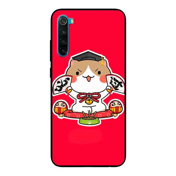 Ốp Lưng in cho Xiaomi Redmi Note 8 Mẫu Mèo May Mắn 7 - Hàng Chính Hãng