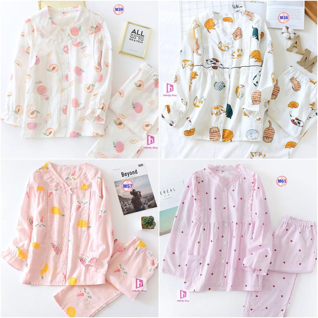 Pijama Sau Sinh (Thô Đũi) Mặc hè cực mát M3