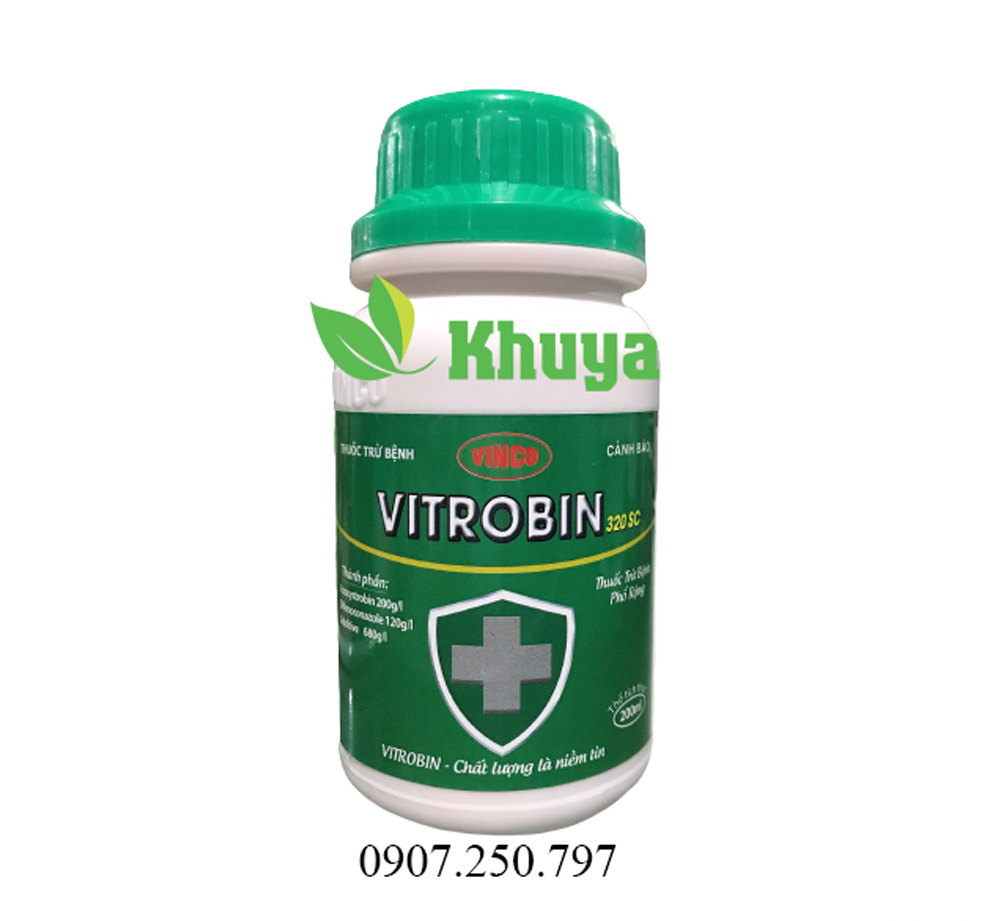 Thuốc trừ bệnh Vitrobin 320SC chai 200ml Thán thư - Sương mai
