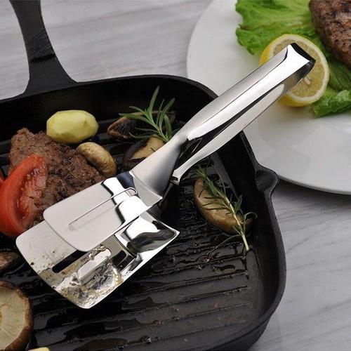 KẸP GẮP INOX DỤNG CỤ LÀM BẾP ĐA NĂNG KẸP GẮP ĐỒ NÓNG NHƯ BÍT TẾT, CÁ RÁN, THỊT NƯỚNG CHUYÊN DỤNG TIỆN ÍCH