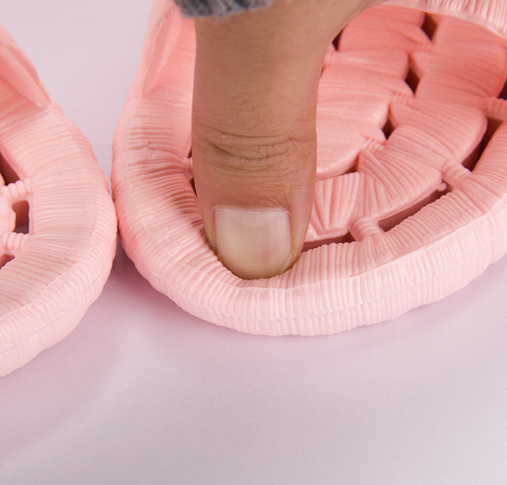 Dép nhựa sọc lưới đi trong nhà siêu bền, siêu nhẹ - màu sắc giao ngẫu nhiên