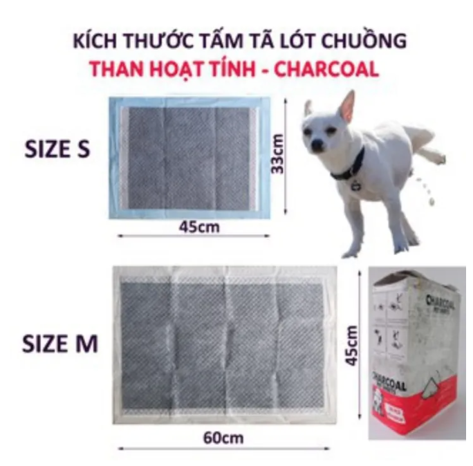 Bịch tã lót cho chó mèo, thú cưng đi vệ sinh vào khay, chuồng bằng giấy siêu thấm hút (bán lẻ 10 miếng)