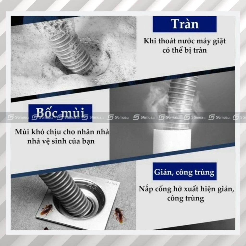 Đầu nối chống tràn, khớp nối thoát nước, chống tràn máy giặt, máy lạnh, ống nước máng xối sân thượng