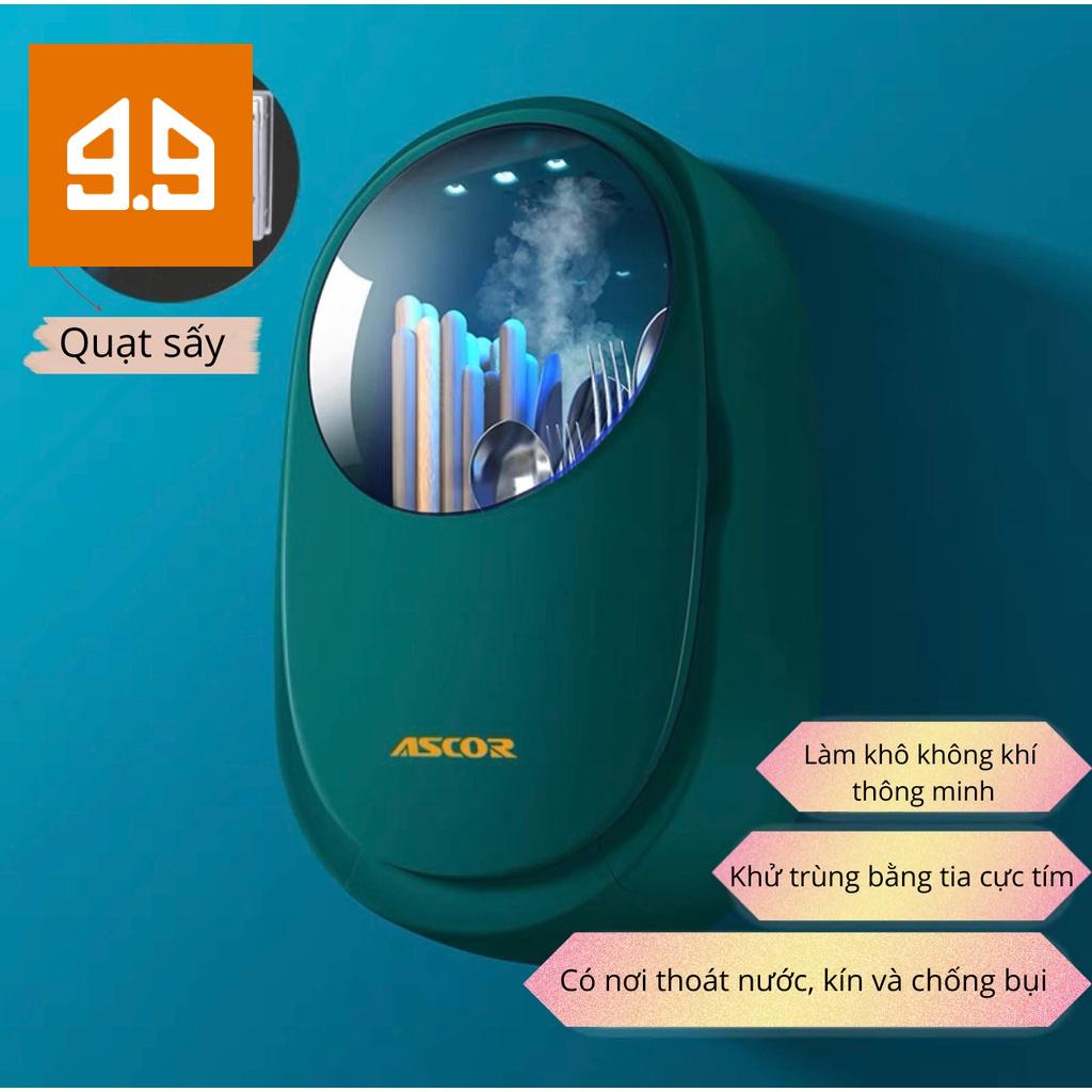 Máy khử trùng bát đũa lồng gia đình có nắp đậy chống bám bụi bếp nấm mốc bảo vệ sức khỏe