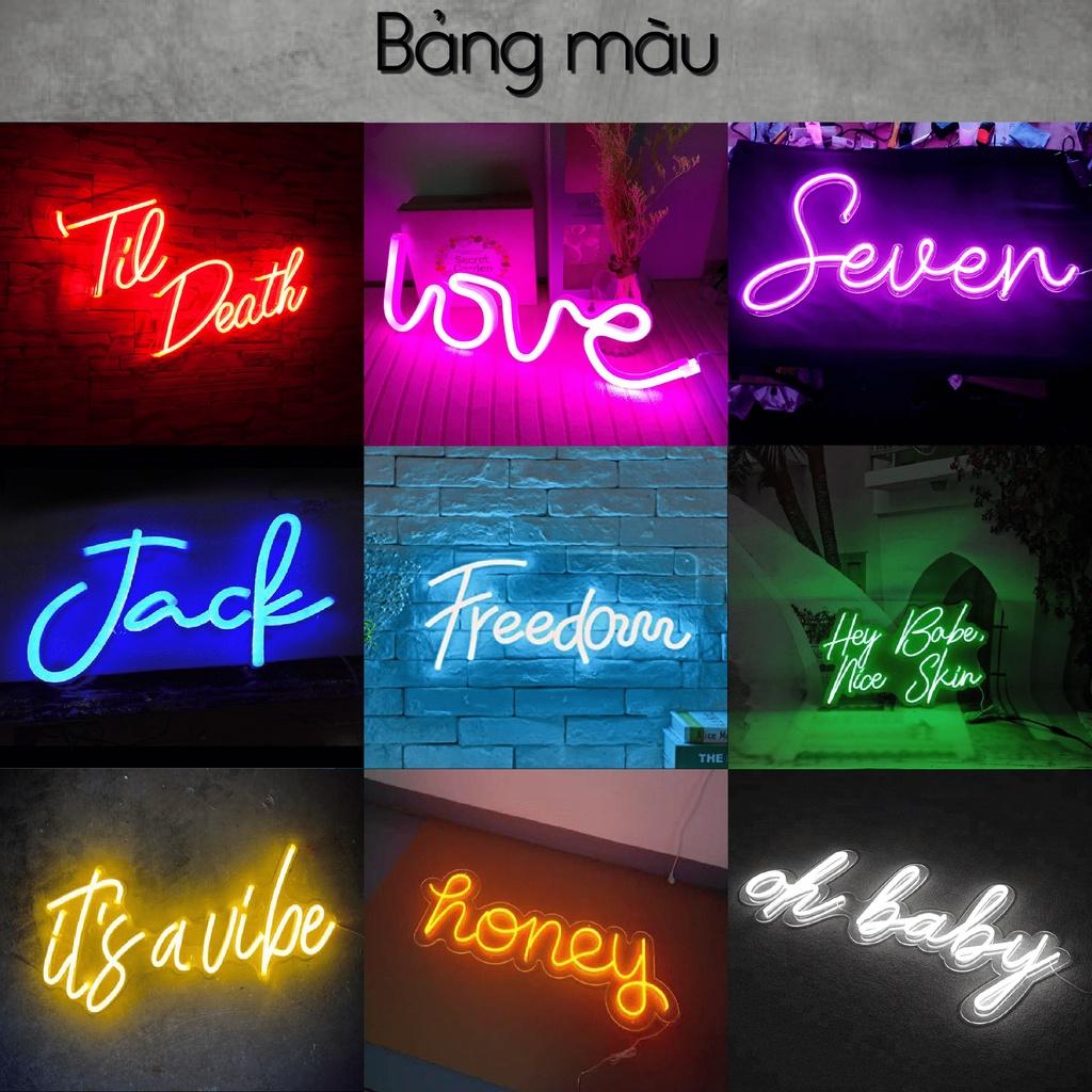 Đèn neon trang trí DREAMER - Phù hợp trang trí tường, để bàn, phụ kiện decor nhà