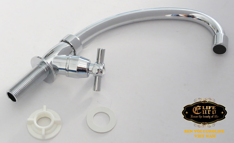 Vòi rửa chén lạnh nhựa ABS mạ Chrome Eurolife EL-VCN03