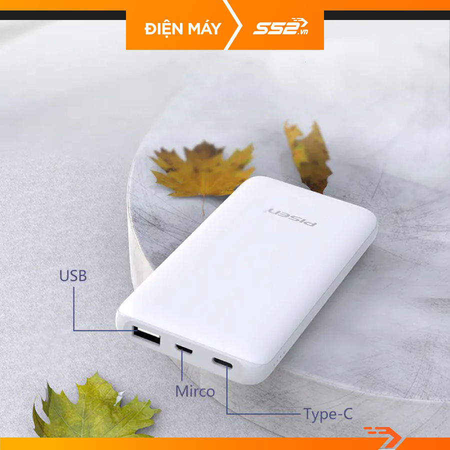 Sạc Dự Phòng Pisen ZO 10000mAh - Ultra - TS-D266 - Hàng chính hãng