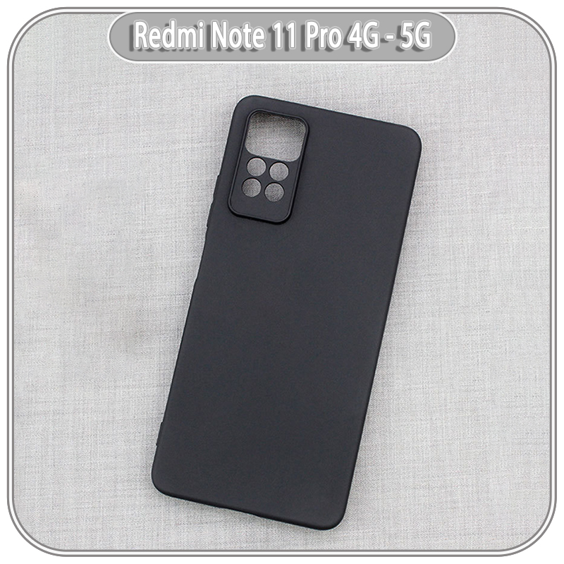 Ốp lưng cho Xiaomi Redmi Note 11 Pro 4G 5G bản quốc tế nhựa dẻo TPU Đen - che camera