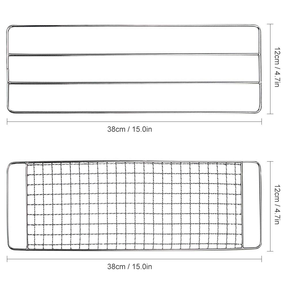 Vỉ nướng BBQ nướng thịt bằng inox 304 cao cấp chịu nhiệt chống mài mòn độ bền cao
