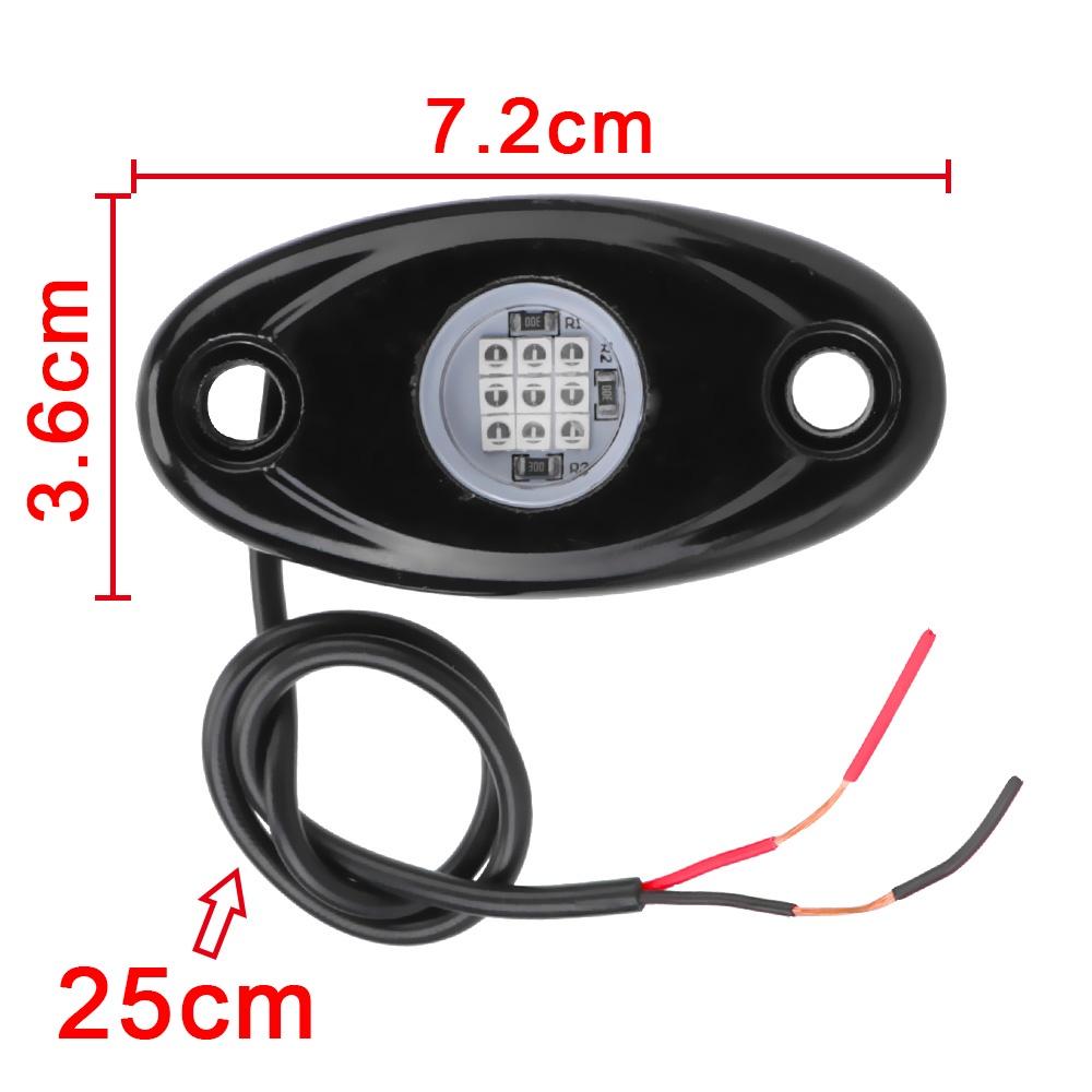 1 cặp đèn LED neon 5 màu chống nước cho xe Jeep Atv Suv Offroad