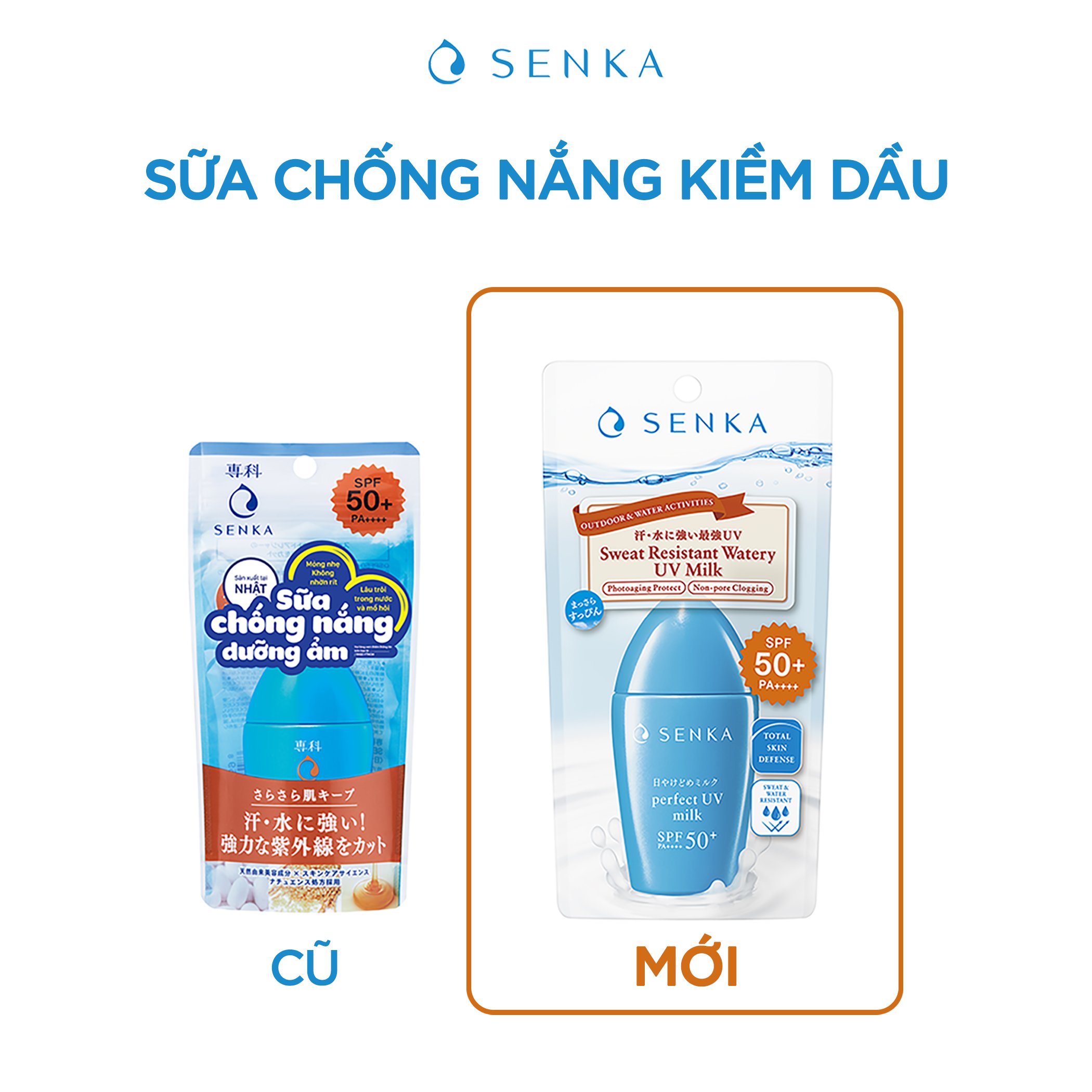 Sữa Chống Nắng Senka Perfect UV Milk N SPF50 40ml