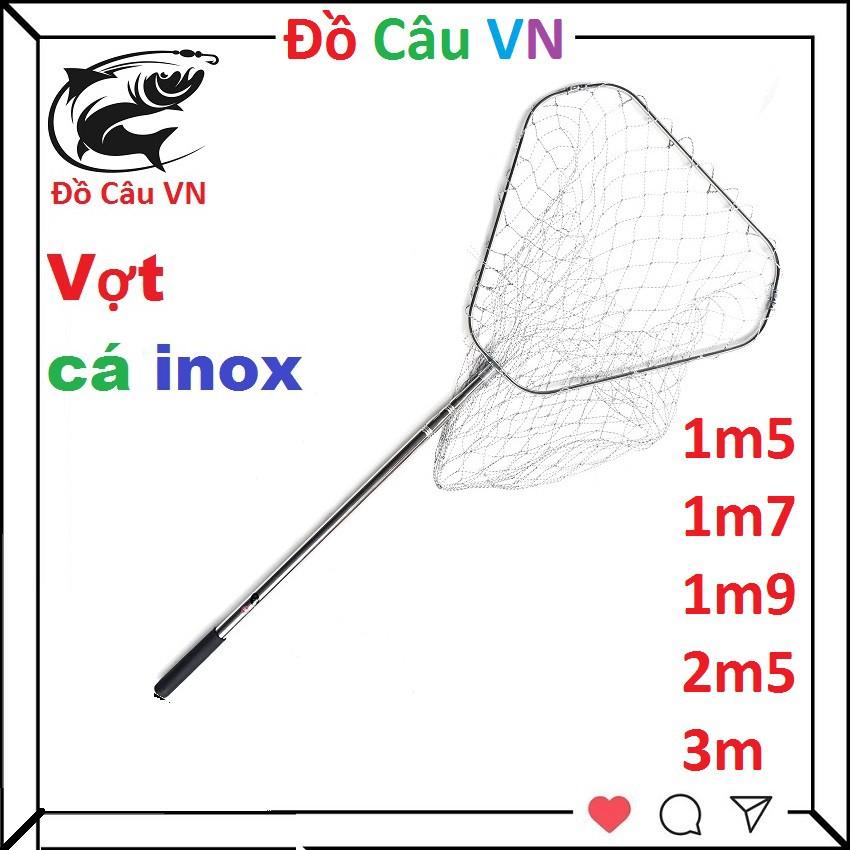 Vợt xúc cá inox GW , vành tam giác , Chất liệu inox 100% hàng y hình 2
