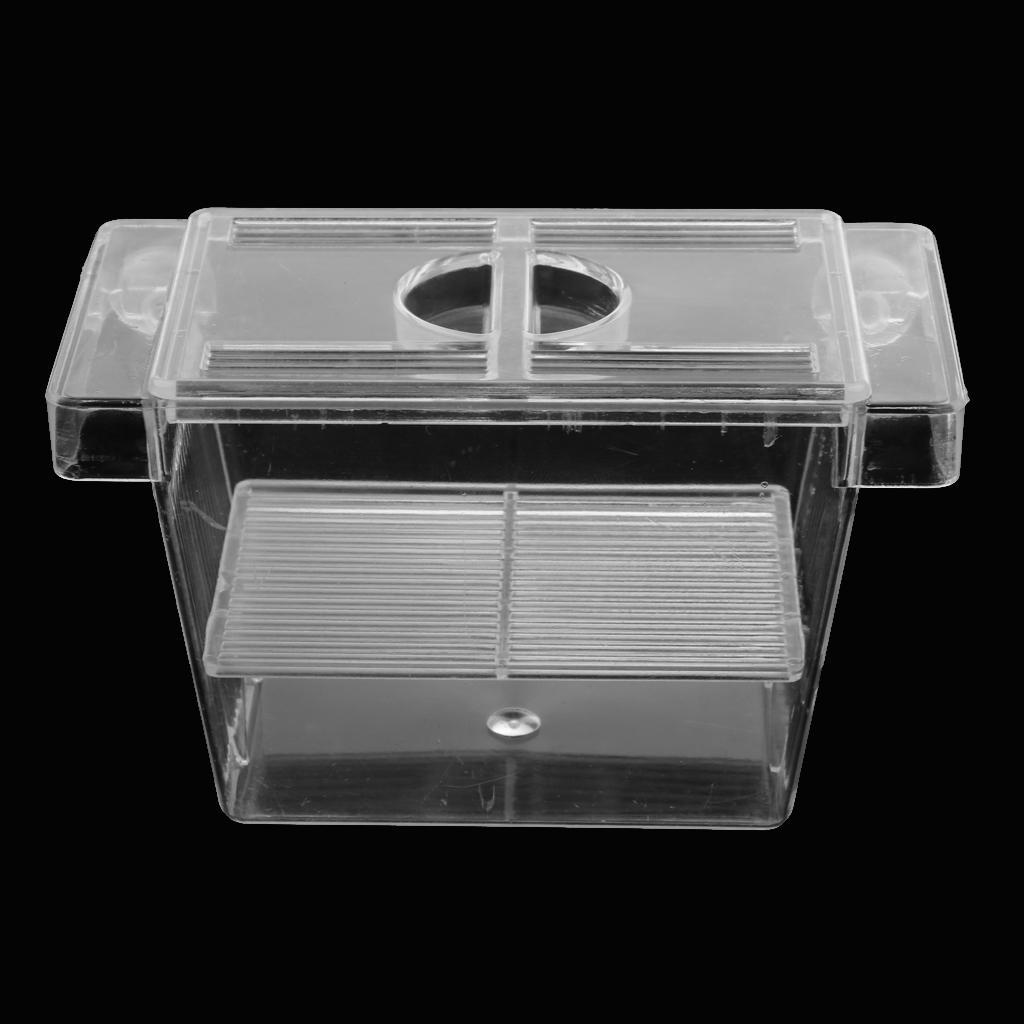 Fish Tank High Transparent Aquarium Tank Fish Incubator Isolation Box Small