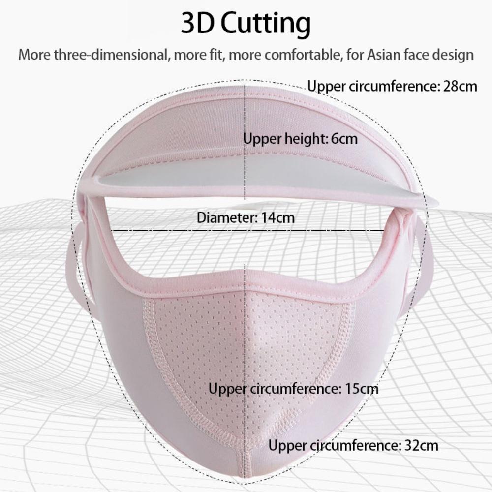 Khẩu trang có mũ che toàn mặt chống nắng tia UV thoáng khí thời trang 2023