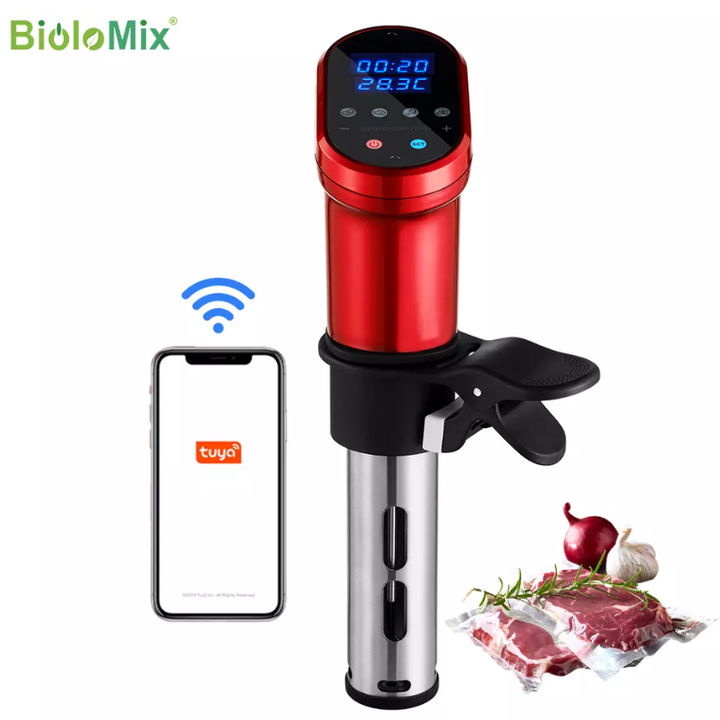 Máy nấu chậm Sous Vide BioloMix SV-1900 Smart thông minh điều khiển kết nối qua app điện thoại - HÀNG NHẬP KHẨU