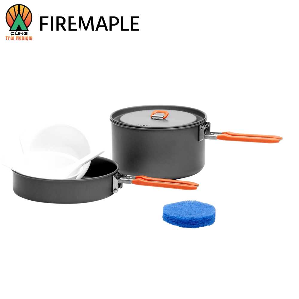 [CHÍNH HÃNG] COMBO Nồi Chảo Nấu Ăn 2 Trong 1 Fire Maple FEAST 1 Gọn Nhẹ Chuyên Dụng Dành Cho Du Lịch, Dã Ngoại Cắm Trại 