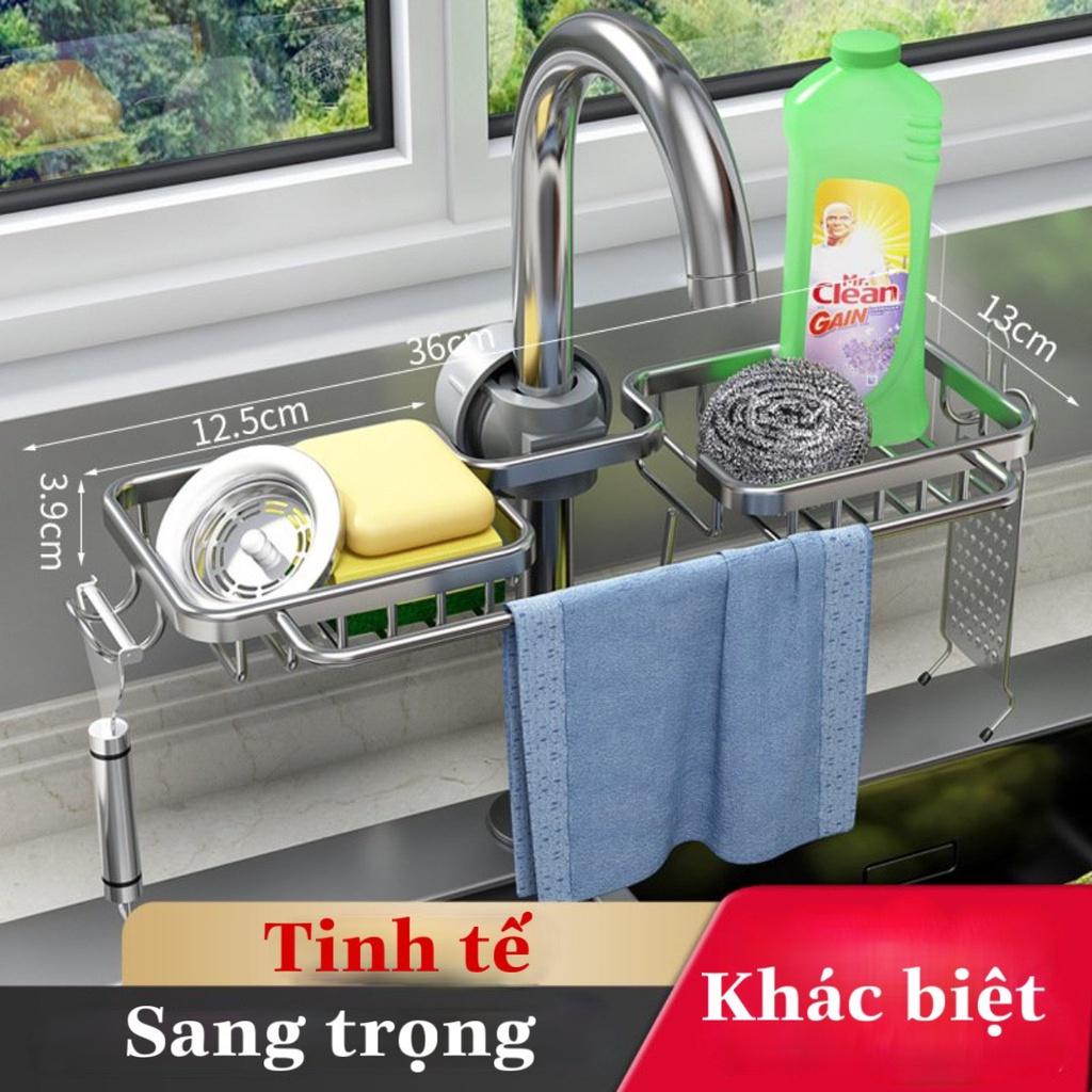 Gía treo vòi để giẻ rửa bát inox cao cấp chống rỉ hiện đại.