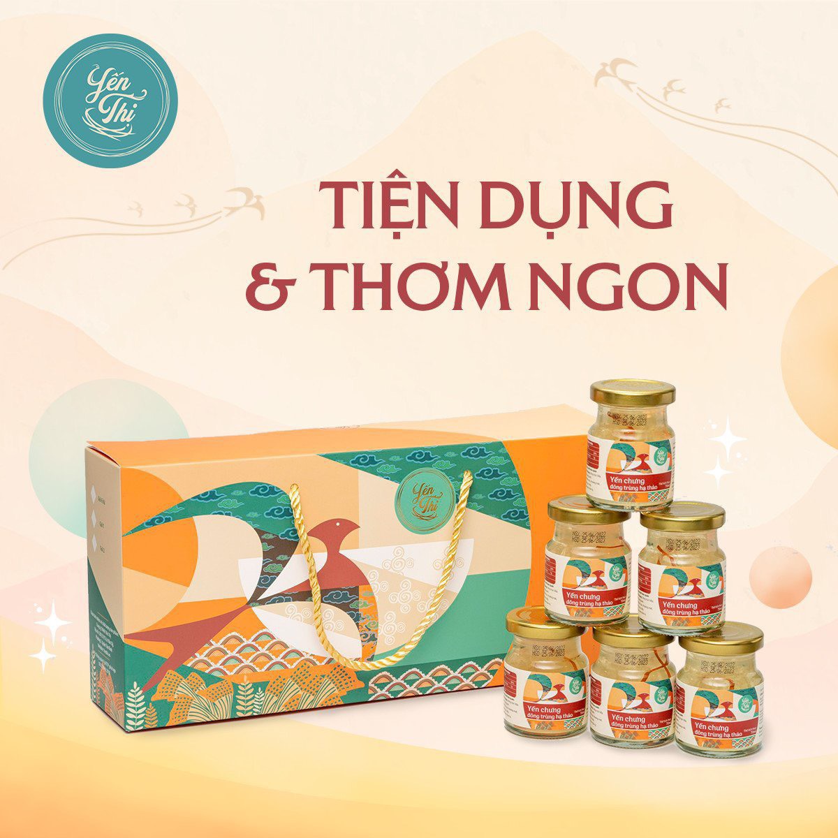 Yến Thị- Yến Chưng Đông Trùng Hạ Thảo-Yến Sào Nha Trang-Hũ 70ml