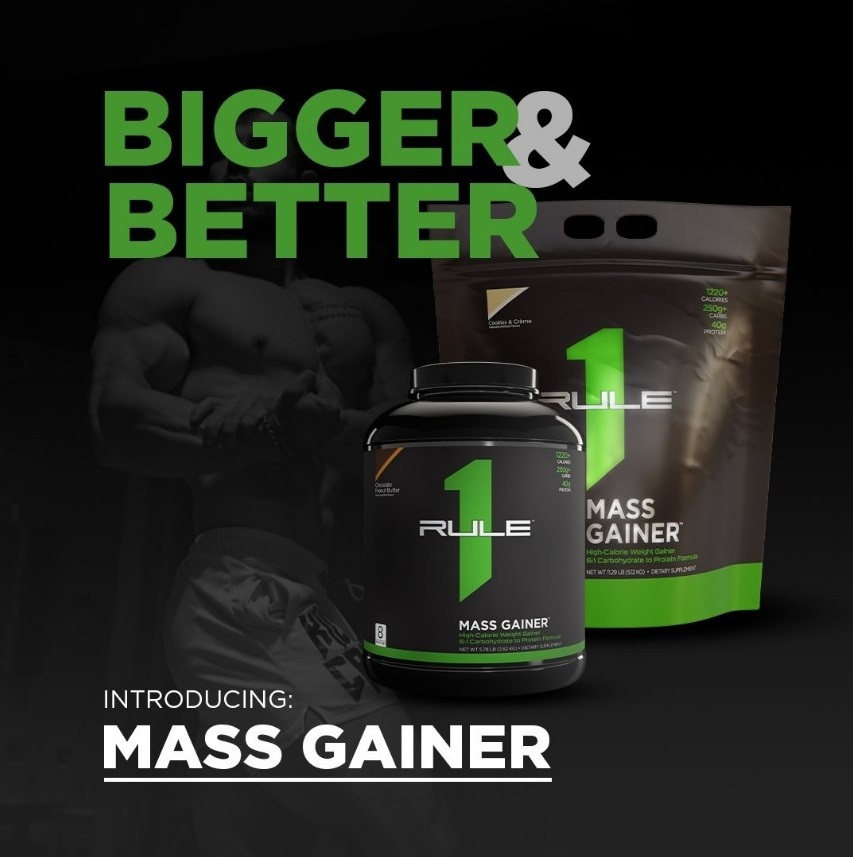 Mass Gainer Sữa tăng cơ Rule 1 Mass Gainer 2.6kg tặng gói thử Rule 1