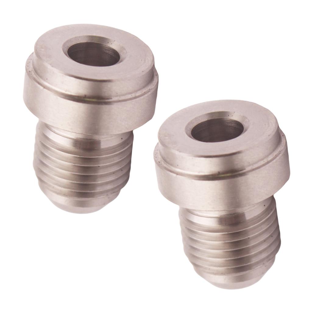 2Pcs Car AN3 Male Weld On Adapter Bung Connector CNC Machined Cooler Tank