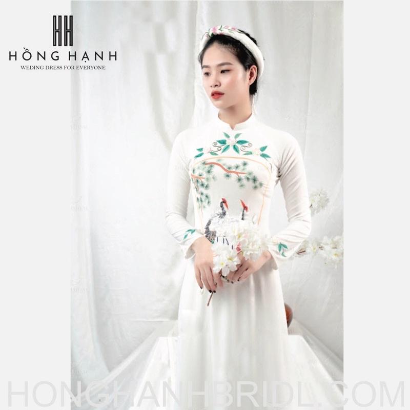 Áo Dài Dâu/ Cực Phẩm Cao Cấp Chất Liệu Satain, Lụa Mỹ, gấm../ Áo Dài Hồng Hạnh