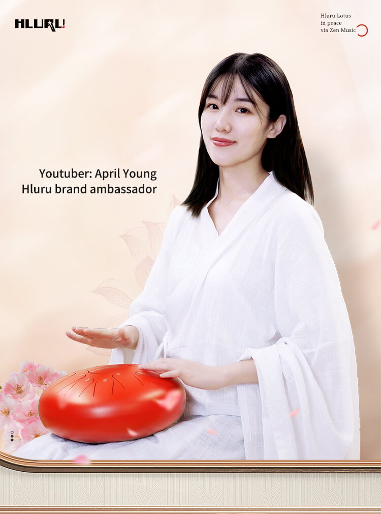 Trống Tank Hluru Drum Mini 8 Tone TP8D (Trống Không Linh Lưỡi Thép Steel Tongue) Hàng Chính Hãng - Kèm Móng Gẩy DreamMaker