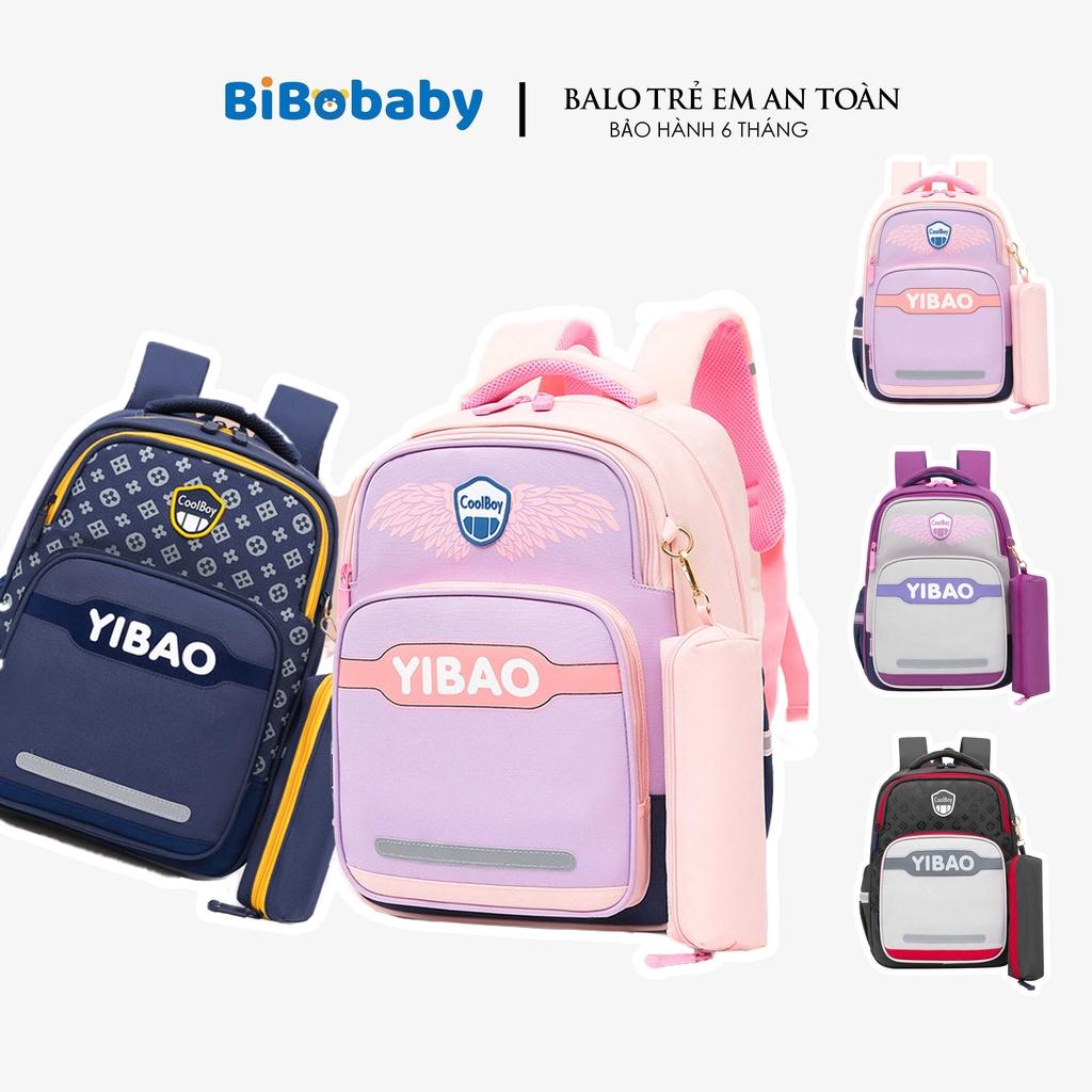Balo trẻ em chống gù chống trượt nước cho bé trai và bé gái lớp 1 đến lớp 6 vải cao cấp siêu nhẹ 2136