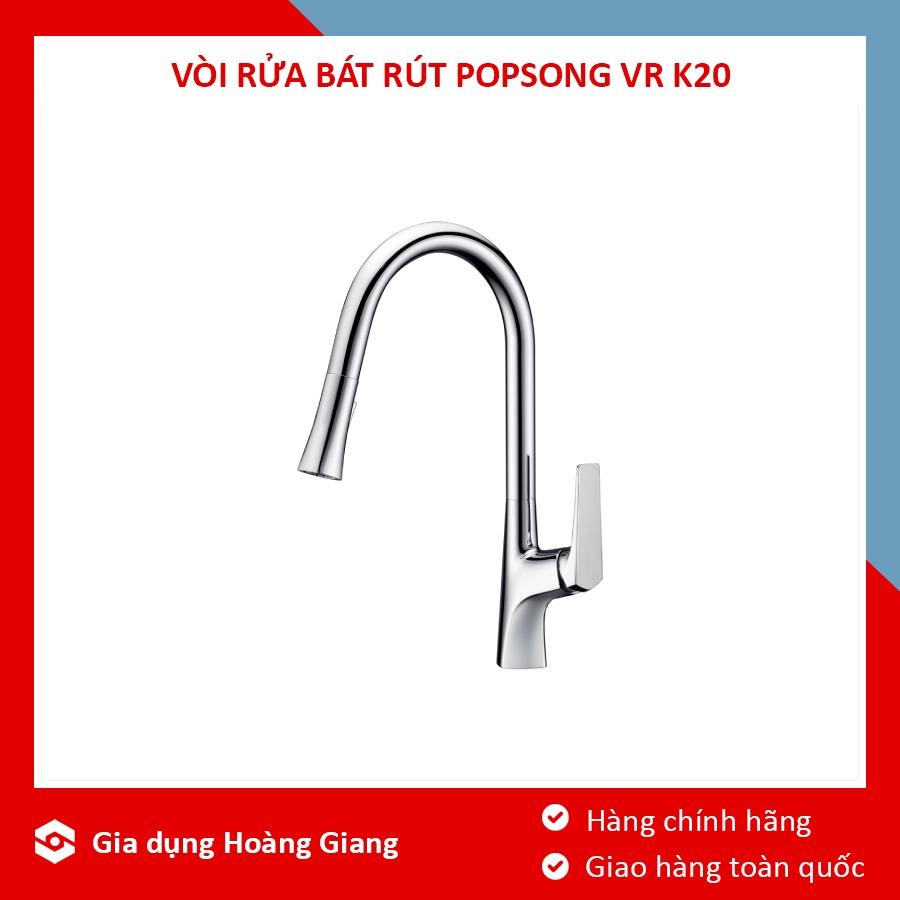 Vòi rửa bát nóng lạnh dây rút cao cấp PopSong VR K20