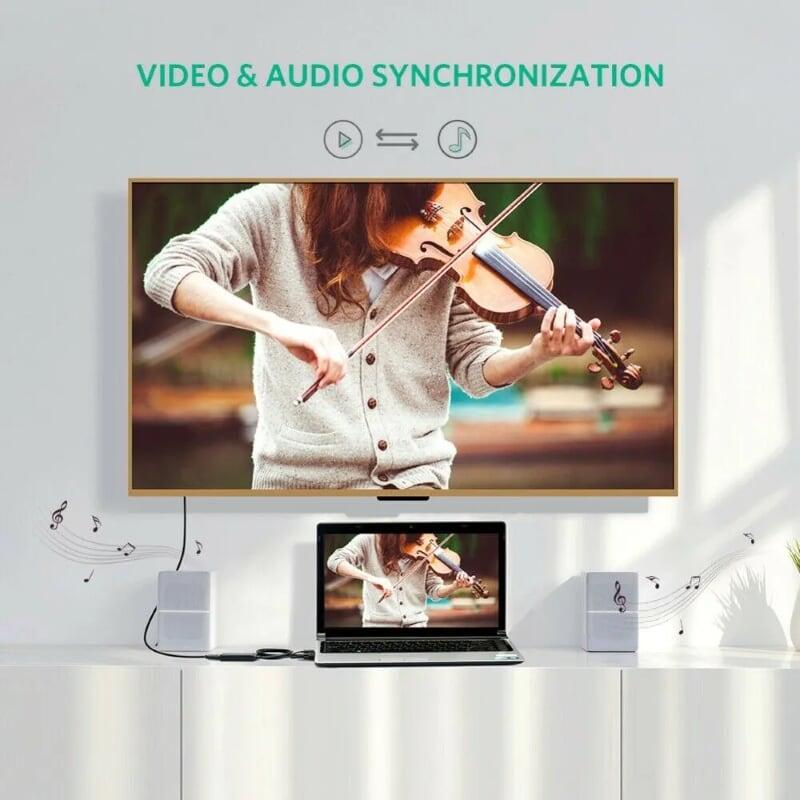 Ugreen UG60814CM269TK bộ chuyển vga ra hdmi màu đen - HÀNG CHÍNH HÃNG