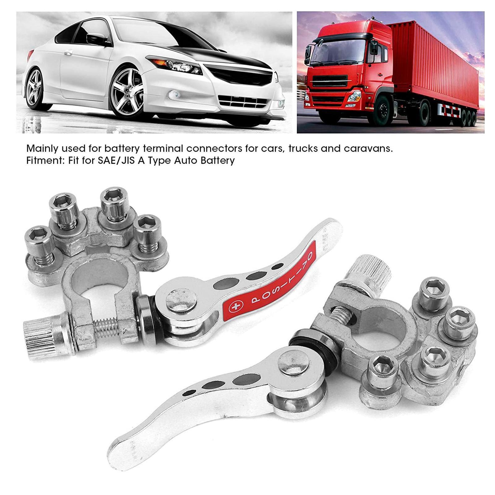 Car Battery Terminal Connectors for SAE / JIS Type A Posts with Wrench