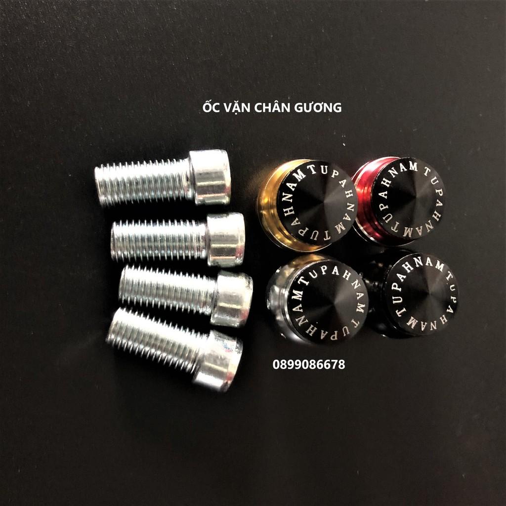 Ốc chân gương Dành Cho xe máy, Nắp kiểu vặn trang trí