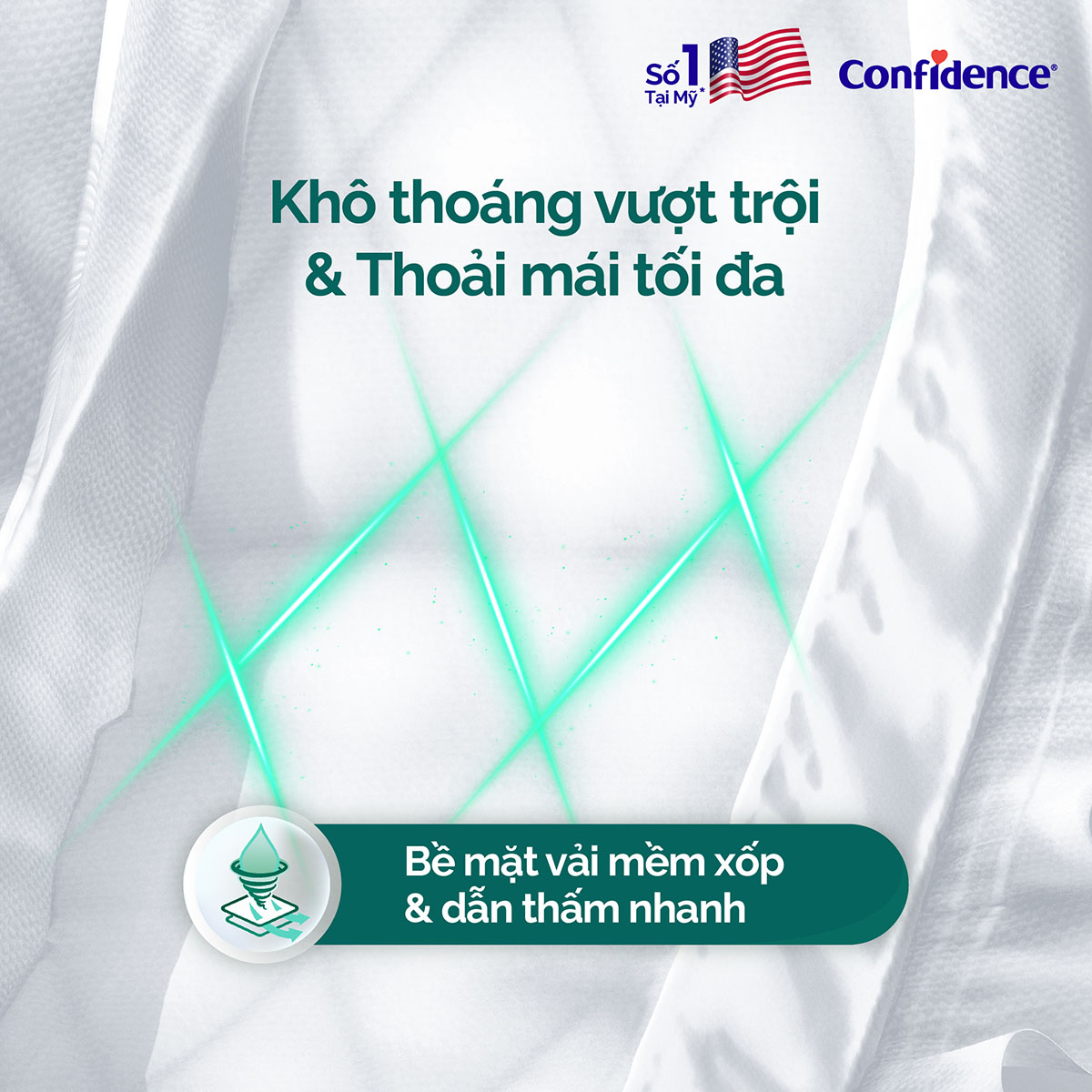 Hình ảnh Tã dán Người lớn Confidence Classic Day size M15 (15 miếng)