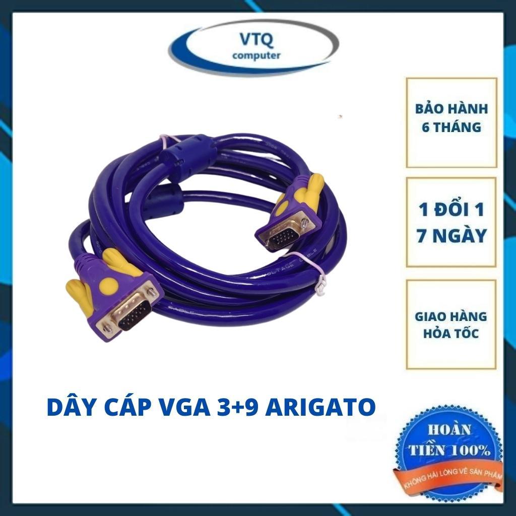 Dây VGA arigato lõi đồng 3m hàng chuẩn 3+9 ARIGATO chất lượng cao-cáp 2 đầu VGA đực xịn tốt chống nhiễu