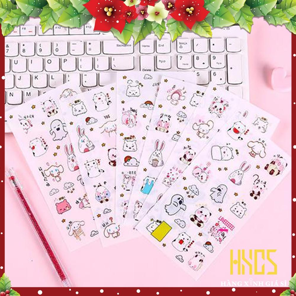 SET STICKER 6 miếng cute siêu rẻ. Combo 6 Miếng Dán Trang Trí