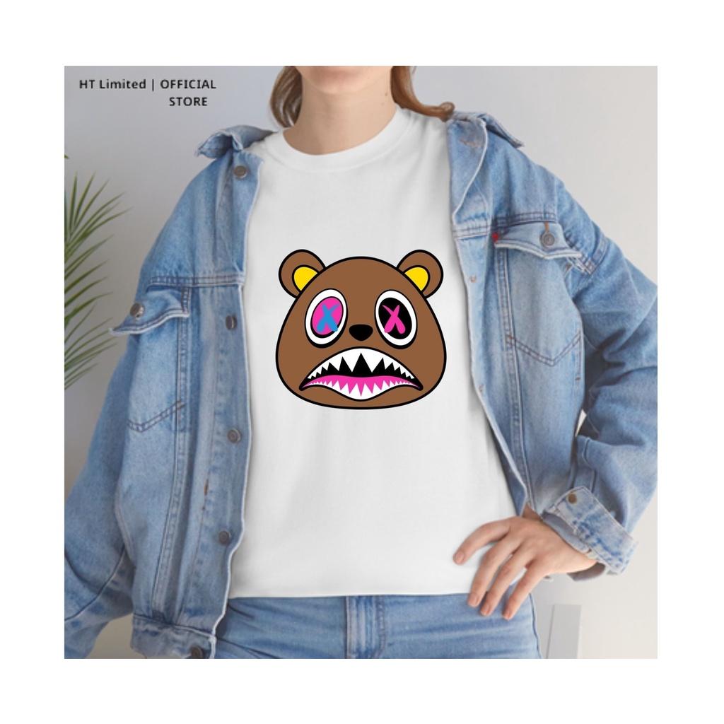 Áo thun thiết kế Unisex họa tiết zombie bear basic local brand, Cotton Cao Cấp 100%
