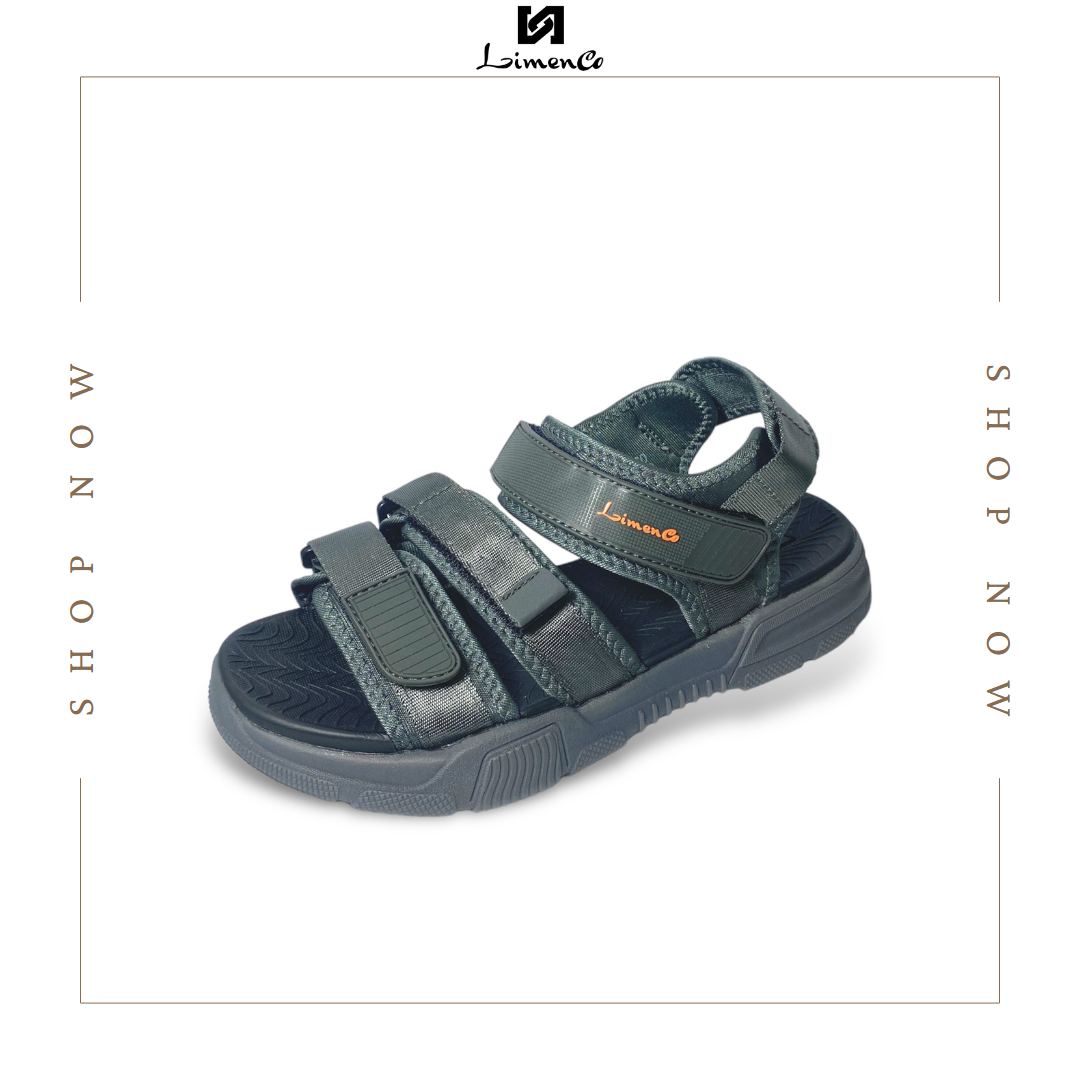 Giày Sandals Nam L2660 Màu Ghi, êm nhẹ, thoáng khí, đi học, đi chơi