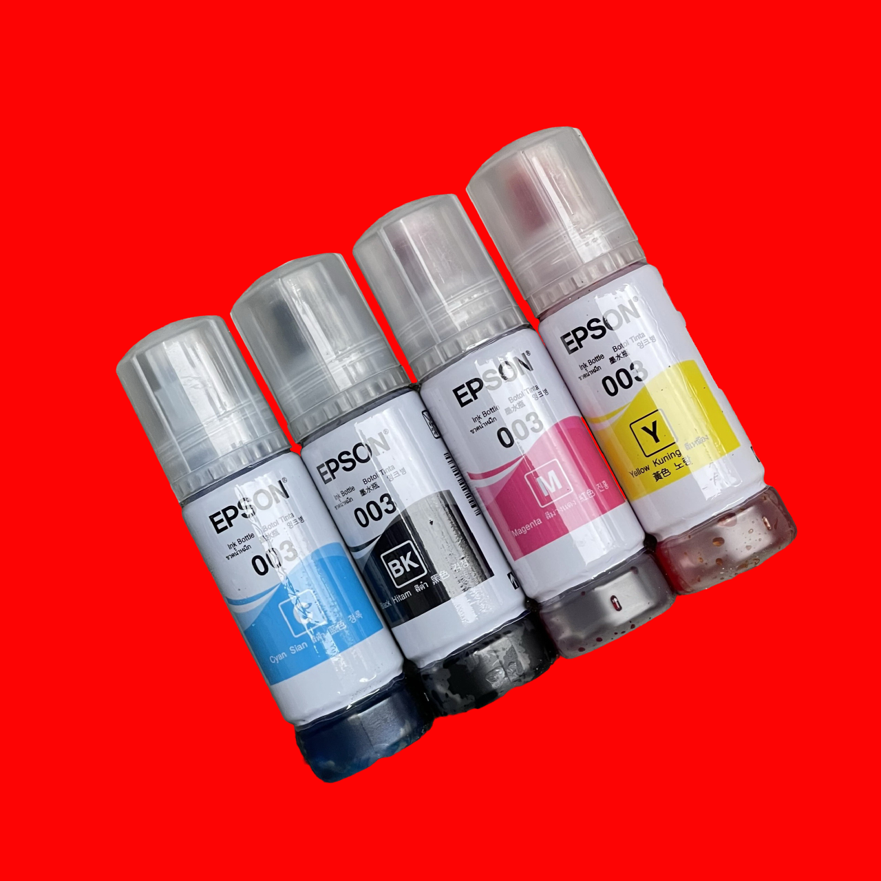 Mực cho máy in Epson L1110/ L3100/ L3110/ L3210/ L3150/ L3250/ L5190/ L5290/ L6500  ... ( Bộ 4 màu hoặc mua lẻ từng mầu: BK/C/M/Y ) - Hàng nhập khẩu