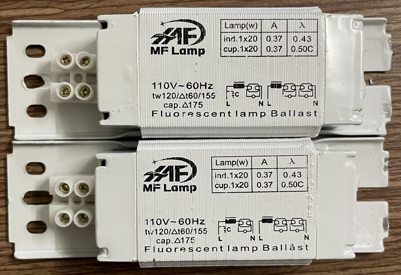 Tăng phô cơ dùng bóng tuýp huỳnh quang 6 tấc 110V 60Hz 20W IMPA 791555