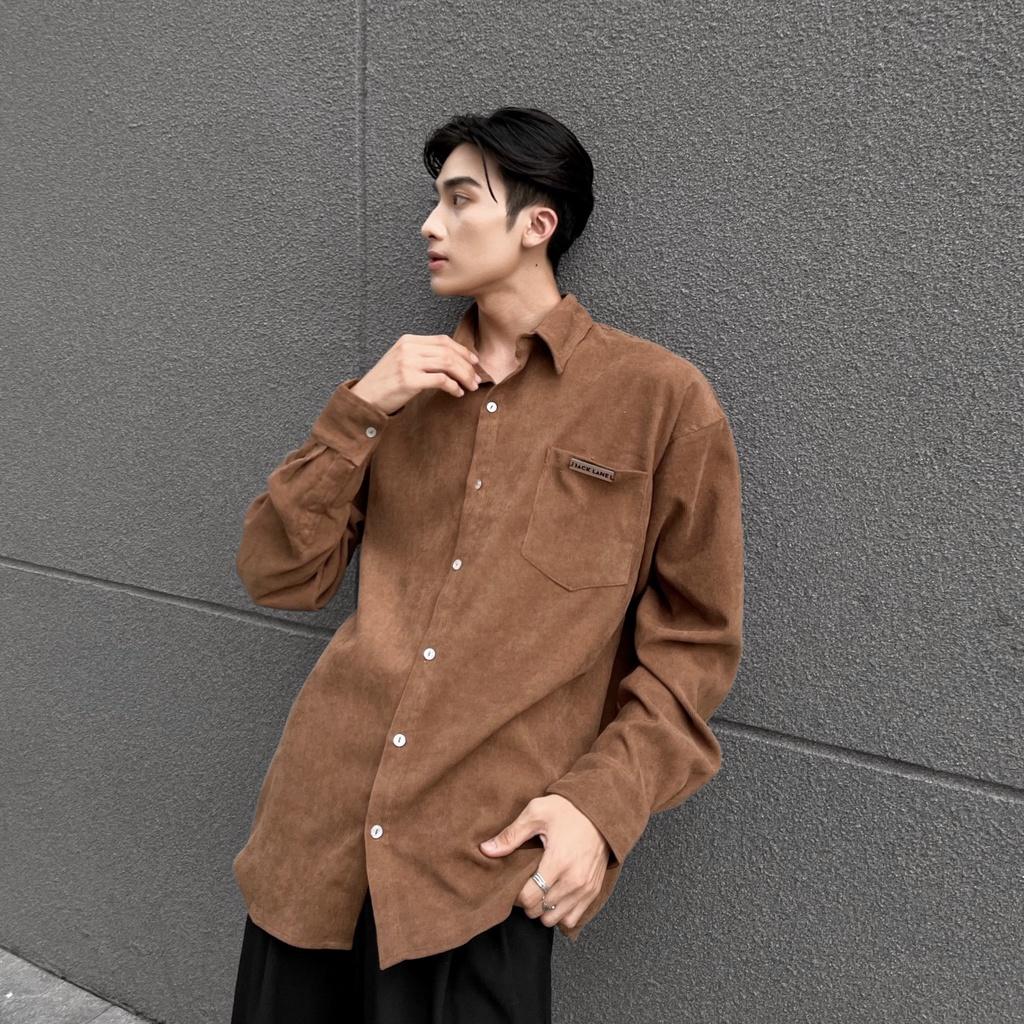 Áo sơmi dài tay corduroy Jack Lane, áo sơ mi nam nữ Jack Lane, Local Brand Jack Lane