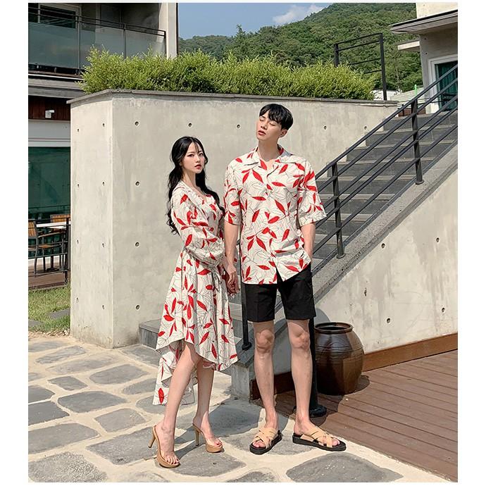 Áo đôi nam nữ đẹp ️️ Đồ cặp đôi dễ thương chụp ảnh cưới đi biển nam nữ Hàn Quốc Couple AV54