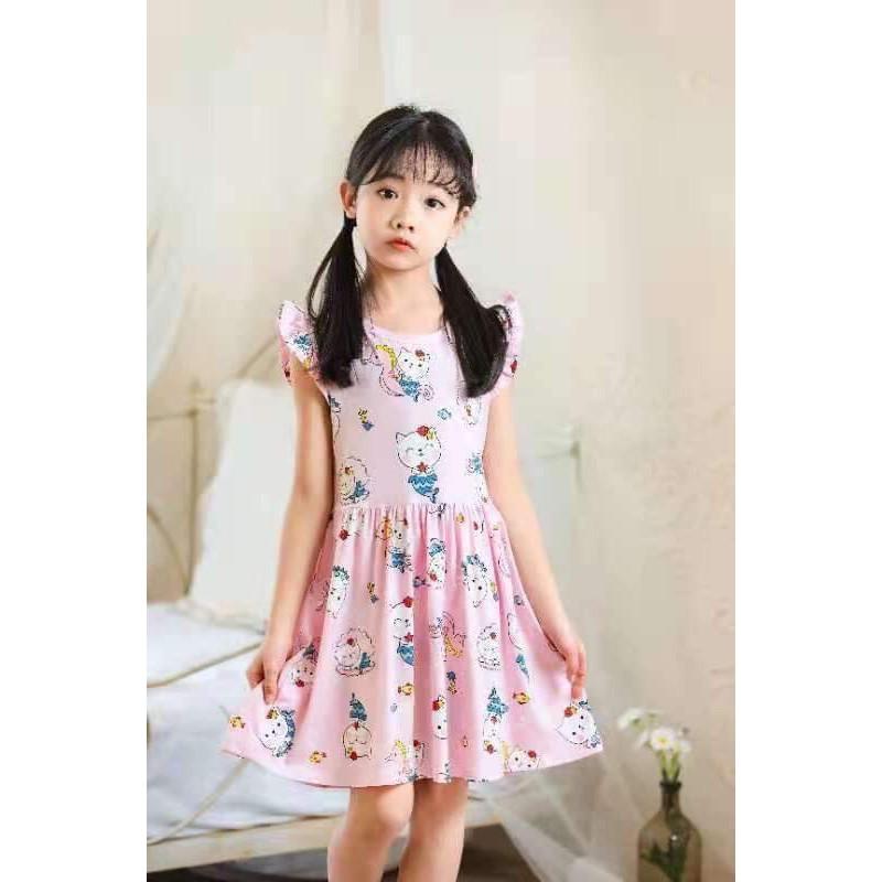 Váy , đầm xuất hàn bé gái 10-25kg_Hàng QCCC chất cotton lạnh mềm_mịn_co_giãn 4c