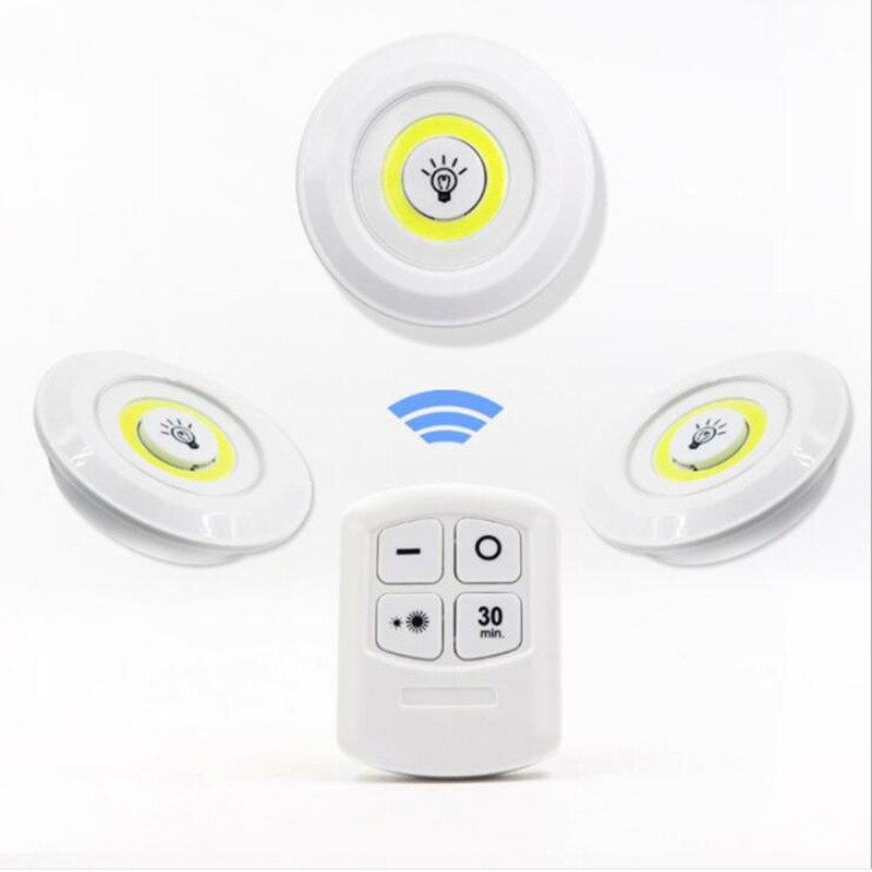 Đèn Led 3w Siêu Sáng Điều Khiển Từ Xa Tiện Dụng Cho Phòng Ngủ / Nhà Bếp