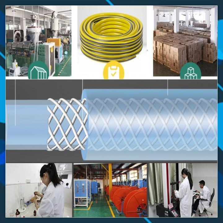️ Bộ dây vòi xịt nước rửa xe, tưới cây , tăng áp 3 lần, loại 15m 206701-2 đầu đồng, cút đồng+ mở chai